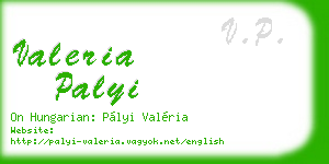 valeria palyi business card